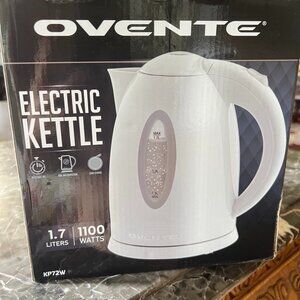 Ovente 1.7L Electric Kettle KP72W – 1100W BPA-Free White